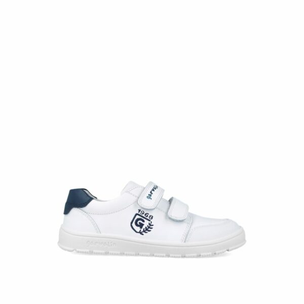 Zapatillas de deporte Garvalín modelo 252510 blanco/marino - Imagen 3