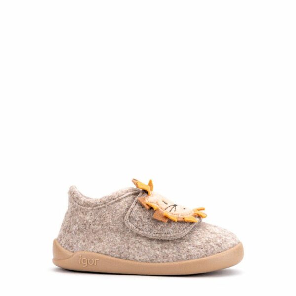 Zapatillas de estar por casa respetuosas, de la marca Igor modelo Homie León taupe - Imagen 2