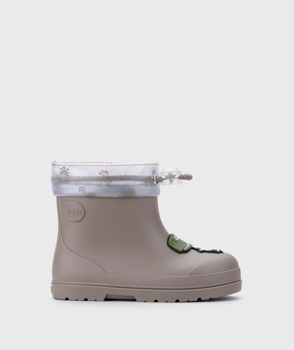 Botas de agua respetuosas, de la marca Igor modelo, Mendi dino taupe - Imagen 2