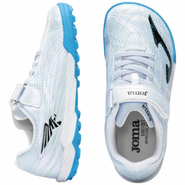 Botas de fútbol de la marca Joma, modelo Evolution Barefoot 2532 white Turf - Imagen 3