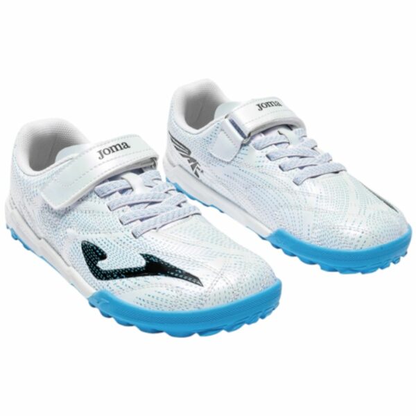 Botas de fútbol de la marca Joma, modelo Evolution Barefoot 2532 white Turf