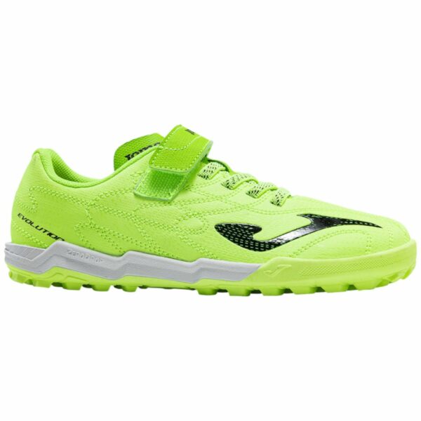 Botas de fútbol de la marca Joma, modelo Evolution Barefoot 2509 Fluor green Turf