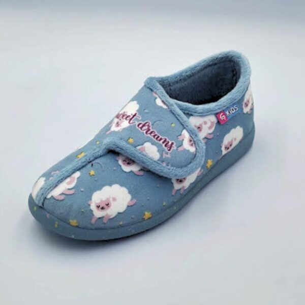 Zapatillas de estar por casa de la marca Garzón modelo N4349.246 ovejas turquesa
