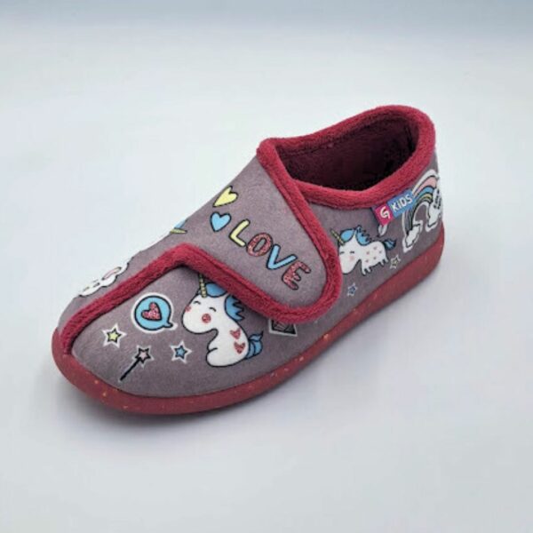 Zapatillas de estar por casa de la marca Garzón modelo N4365.246 unicornio purpura/frambuesa