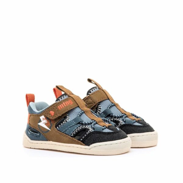 Sandalias de la marca Mustang modelo 48908 Plity Navy/ Butter Camel